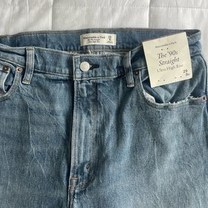 90s high rise straight Abercrombie jeans